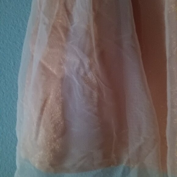 Peach Floral Tulle Dress - Picture 6 of 10